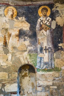 Byzantine fresco in the Basilica of St. Nicholas