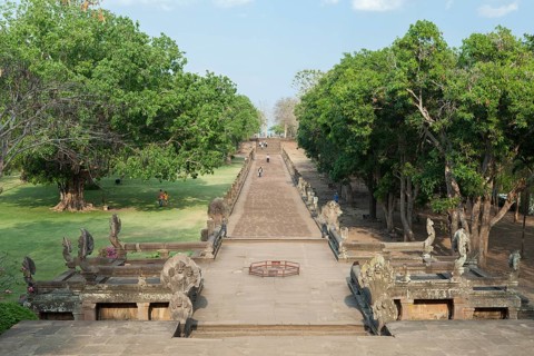 The processional way and the first Naga bridge