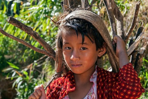 Girl of the Palaung ethnic group