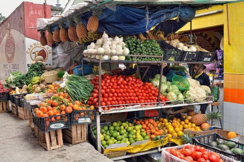 Fruit and vegetable stall