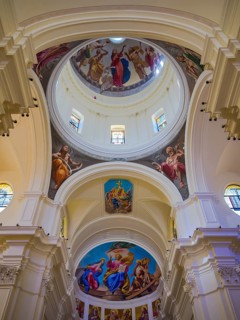 Dome of the baroque church