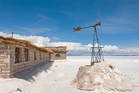 House made of salt blocks