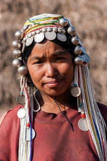 Woman with traditional headdress
