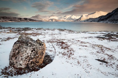 Sunset on the Nordfjord in Sommeroy