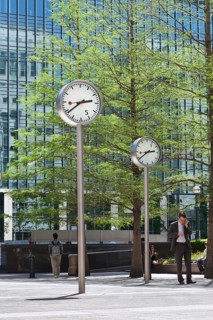 Canary Wharf clocks