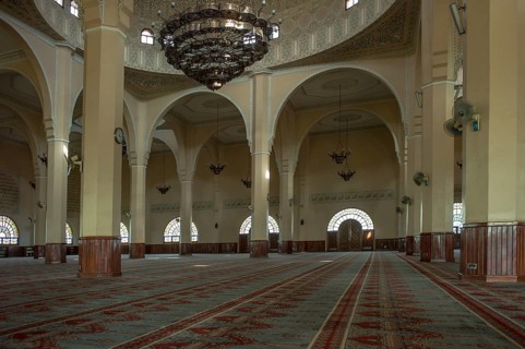 Interior view of the Gaddafi National Mosque