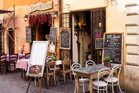 Typical Italian restaurant