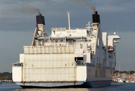 TT-Line ferry on the Trave