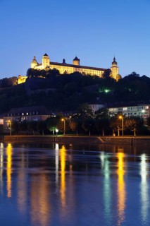 View across the Main river to Marienberg Fortress