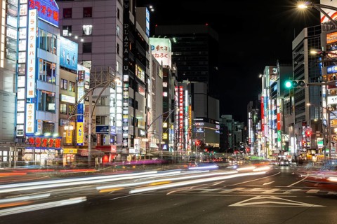 Busy street with cars