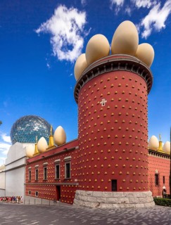 Entrance to the Dali Museum in Torre Gorgot