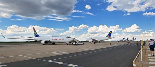 Jets at Hosea Kutako International Airport