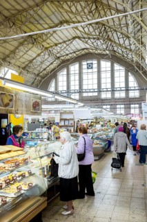 Stands in the market hall