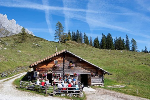 Mountain hut with Hochkonig