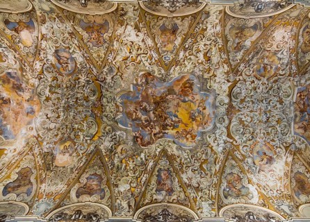 Interior of the Cathedral del Santissimo Salvatore or San Vito Church