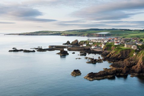 Fishing village of St Abbs on the east coast