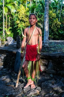 Traditionally dressed boy