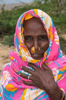 Portrait of a Eritrean Bedouin woman