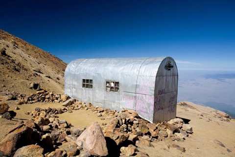 Shelter on the Iztaccihuatl volcano