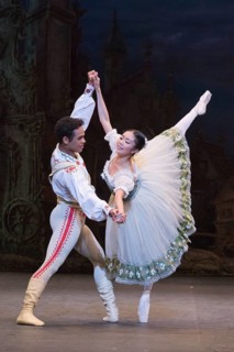 Performance of the ballet Coppelia with Shiori Kase as Swanilda and Yonah Acosta as Franz