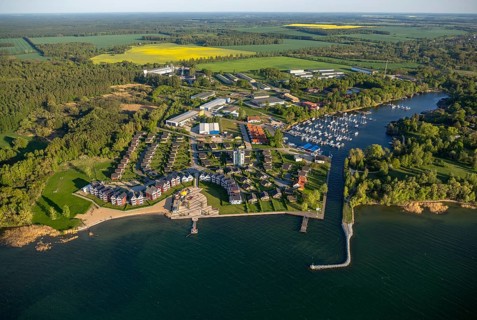 Village of Rechlin with marina