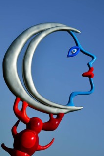 Colorful sculpture in the Giardino dei Tarocchi or Garden of the Tarot