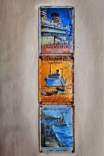 Old enamel signs