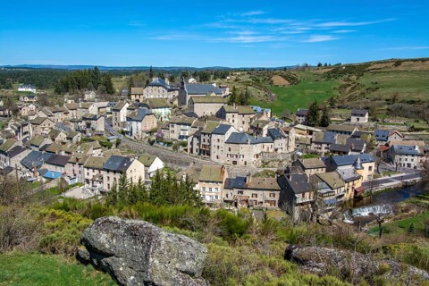 The village of Serverette in the Truyere valley