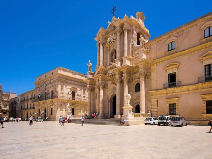 Cathedral of Santa Maria delle Colonne at the Cathedral Square