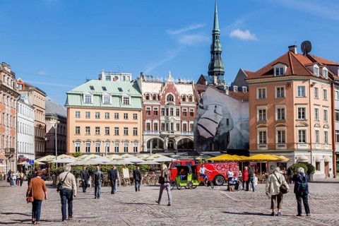 Cathedral Square in the historic centre