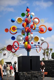 Wind chime outside the entrance