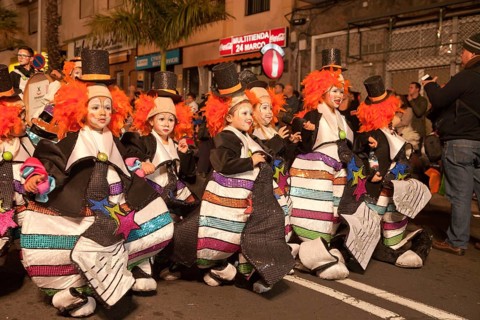 Children in imaginative costumes at the carnival