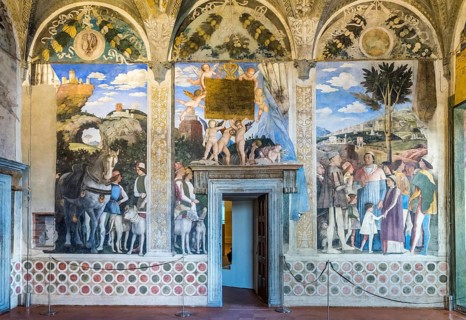 Frescoes in homage to the Gonzaga dynasty by Andrea Mantegna