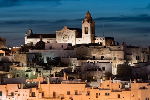 View of the town with the cathedral