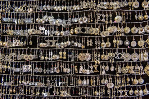 Silver and gold earrings for sale