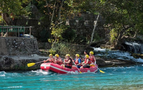 Rafting on Koprucay mountain river