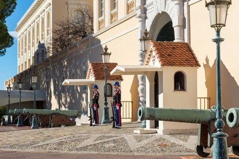 Changing of the Guard in front of the Prince's Palace of Monaco