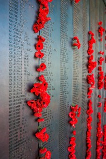Victim sign at the Australian War Memorial