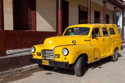 Vintage car from the 1940s