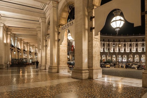 Arcades in the Piazza della Repubblica