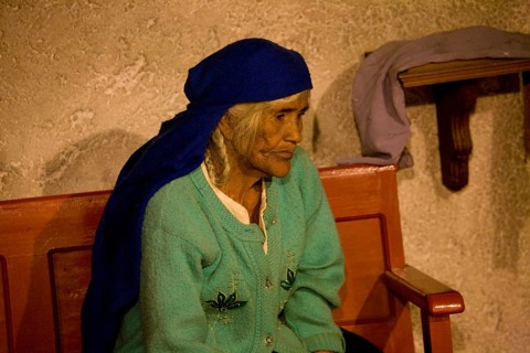 Indigenous Mayan woman shortly before a healing ceremony