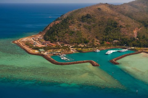 Aerial view of the Whitsunday Islands