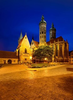 Naumburg Cathedral at night