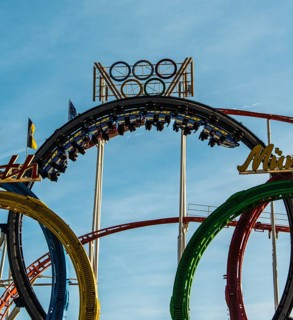 Olympia Looping fun ride with 5 loopings