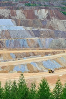 Dump Truck in ore mining