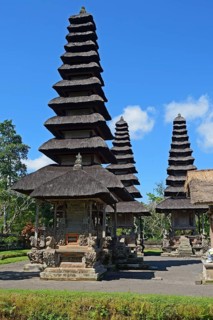 Pagodas and prayer places of the Pura Taman Ayun temple