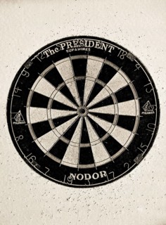 Old dart board