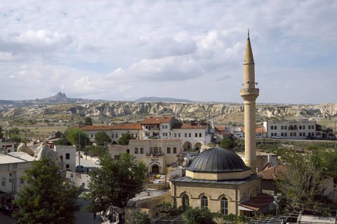 View of the village of Cavusin