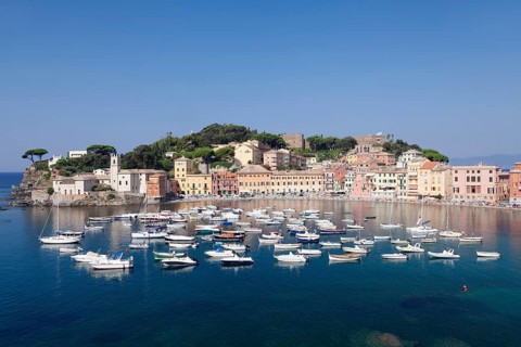 Harbour in Baia del Silenzio bay