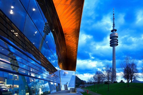 BMW Welt with Olympic Tower